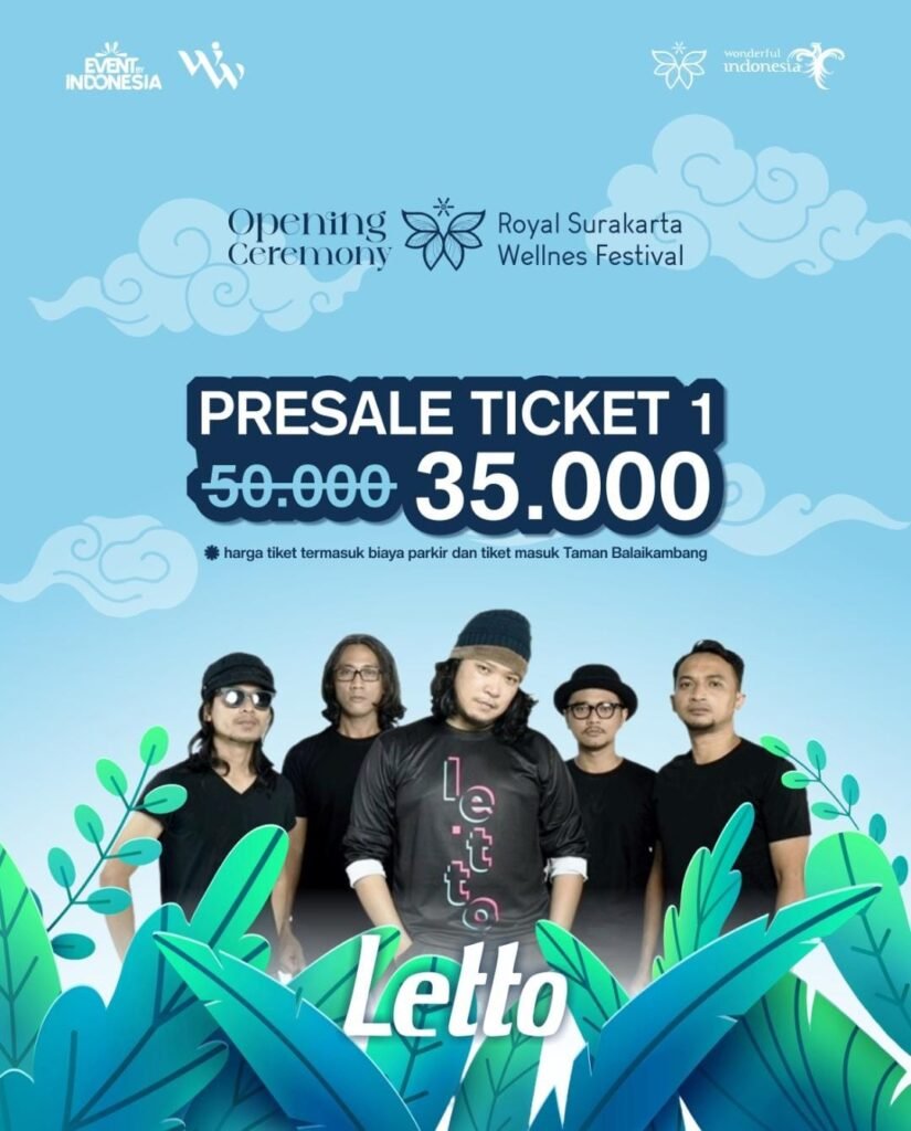 Letto Siap Getarkan Royal Surakarta Wellness Festival 2025 di Balekambang