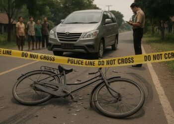 Tragis! Kakek 77 Tahun Tewas Tertabrak Innova Saat Gowes Sepeda Ontel