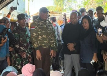 Menhan, Panglima TNI, dan Titiek Soeharto Cek Lokasi Banjir Pidie Jaya