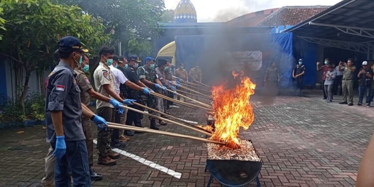 8,6 Juta Batang Rokok Ilegal Dimusnahkan di Madiun