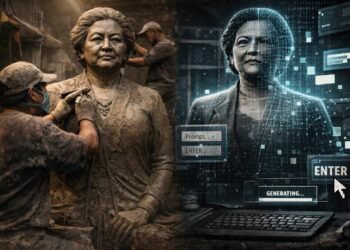 Viral di Facebook, Patung Megawati Ini Cuma Tipu Mata