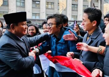Prabowo Disambut Hangat Diaspora Indonesia di Moskow