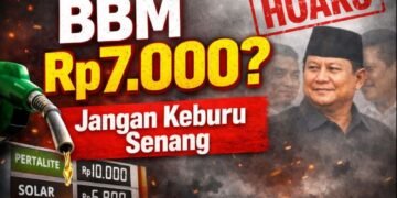 Hoaks! Klaim Prabowo–Purbaya Sepakat Turunkan Harga BBM Jadi Rp7.000