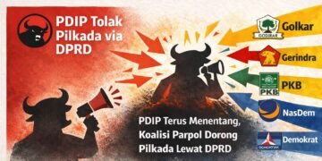 Sendirian Melawan Arus: PDIP Pilih Lawan Lima Partai Dukung Pilkada via DPRD