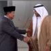 Prabowo Tiba di Abu Dhabi, Perkuat Diplomasi Energi hingga Investasi