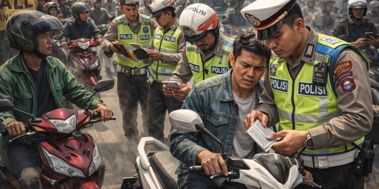 Hoaks Razia Pajak Kendaraan di Jawa Tengah, Cek Faktanya