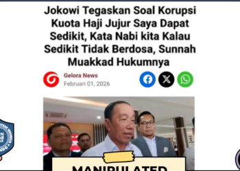 Cek Fakta: Klaim Jokowi Dapat Bagian Korupsi Haji Hanya Editan