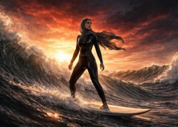 Lamar Mufti: Ombak, Hijab, dan Sunyi yang Ia Lawan Sendiri