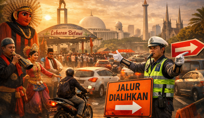 Saat Budaya Bertemu Jalanan: Lebaran Betawi Ubah Arah Ibu Kota