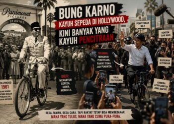 Soekarno Kayuh Sepeda di Hollywood, Kini Banyak yang Kayuh Pencitraan