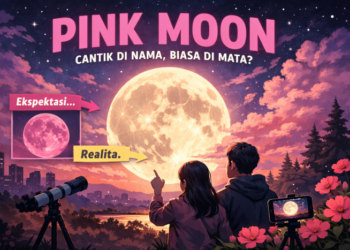 Pink Moon 1–2 April 2026: Cantik di Nama, Biasa di Mata?