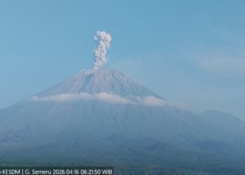 Semeru Meletus 5 Kali Pagi Ini: Abu Capai 1.200 Meter, Lumajang Siaga