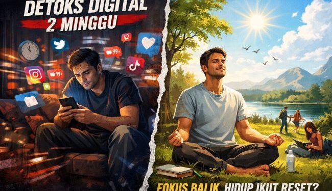 Detoks Digital 2 Minggu: Fokus Balik, Hidup Ikut Reset?