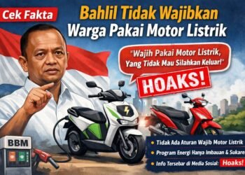 Benarkah Bahlil Paksa Warga Pakai Motor Listrik? Ini Faktanya