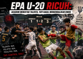 EPA U-20 Ricuh: Akademi Mencetak Talenta, Tapi Gagal Mengendalikan Emosi