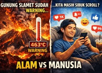 Gunung Slamet Sudah Warning, Kita Masih Sibuk Scroll?