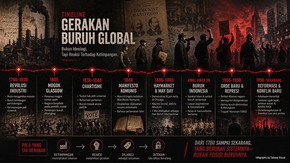 Gerakan Buruh Identik “Kiri”? Ternyata Bukan Sekadar Ideologi