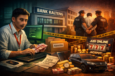 Uang Bank Dibobol, Dipakai Slot: Skandal Internal Bank Kalteng Terbongkar
