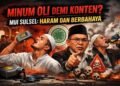Minum Oli Demi Konten? MUI Sulsel: Haram dan Berbahaya