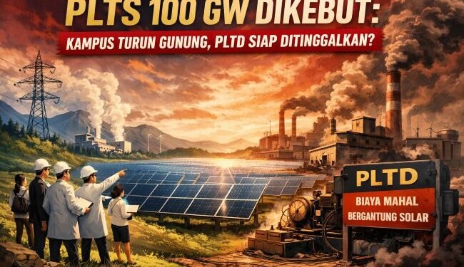PLTS 100 GW Dikebut: Kampus Turun Gunung, PLTD Siap Ditinggalkan?