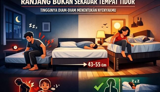 Tempat Tidur: Tingginya Diam-Diam Menentukan Nyenyakmu, Yakin?