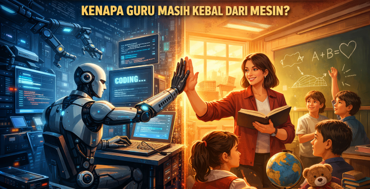 AI Bisa Ngoding, Tapi Gak Bisa Ngajar: Kenapa Guru Masih Kebal dari Mesin?
