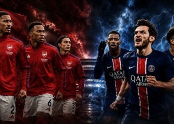 Arsenal vs PSG: Ketika Benteng Tangguh Bertemu Insting Membunuh