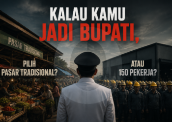Kalau Kamu Jadi Bupati, Pilih Pasar Tradisional atau 150 Pekerja?