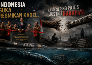 Indonesia Suka Resmikan Kabel. Yang Sering Putus Justru Harapan
