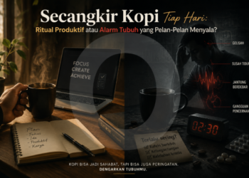 Secangkir Kopi Tiap Hari: Ritual Produktif atau Alarm Tubuh yang Pelan-Pelan Menyala?