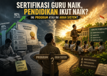 Sertifikasi Guru Naik, Pendidikan Ikut Naik? Ini  Program Atau Ini Arah Sistem?