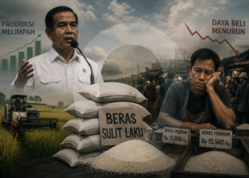 Beras Sulit Laku, Mentan Bicara Produksi Melimpah, Pedagang Soroti Daya Beli