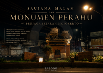 Saujana Malam dan Monumen Perahu Penjaga Sejarah Mojokerto