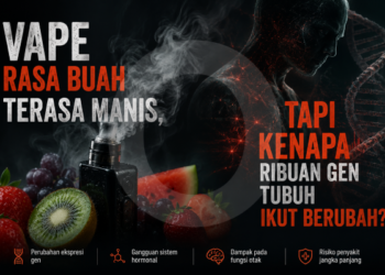 Vape Rasa Buah Terasa Manis, Tapi Kenapa Ribuan Gen Tubuh Ikut Berubah?