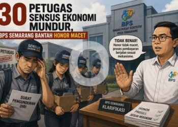 30 Petugas Sensus Ekonomi Mundur, BPS Semarang Bantah Honor Macet