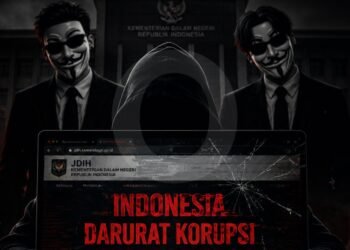 JDIH Kemendagri Diretas, Muncul Pesan “Indonesia Darurat Korupsi”