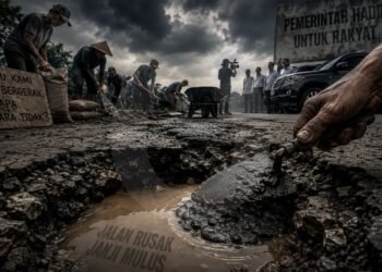 Gotong Royong Naik Kelas: Warga Menambal Jalan, Negara Menambal Alasan