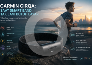 Garmin Cirqa: Saat Smart Band Tak Lagi Butuh Layar
