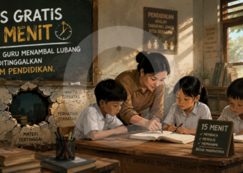 Les Gratis 15 Menit: Ketika Guru Menambal Lubang yang Ditinggalkan Sistem Pendidikan
