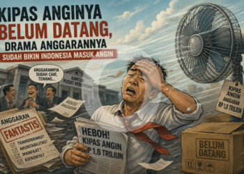 Kipas Anginnya Belum Datang, Drama Anggarannya Sudah Bikin Indonesia Masuk Angin