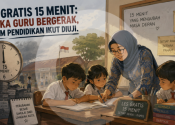 Les Gratis 15 Menit: Ketika Guru Bergerak, Sistem Pendidikan Ikut Diuji