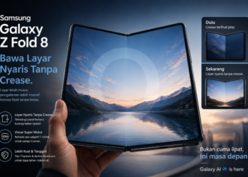 Samsung Galaxy Z Fold 8 Bawa Layar Nyaris Tanpa Crease