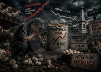 Pakan Melonjak, Telur Stangnan: Peternak di Jogja Makin Tertekan