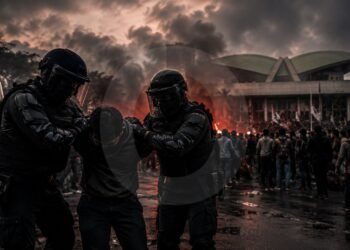 Polisi Tangkap Sejumlah Orang, Kerusuhan Bayangi Demo DPR