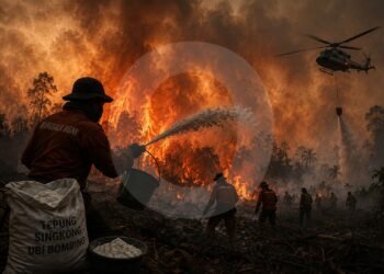 Karhutla Belum Padam, BRIN Uji Tepung Singkong Untuk Lawan Api