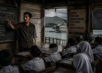 Guru Windri: Ia Memilih Mengajar Anak-Anak yang Sering Dilupakan Jarak