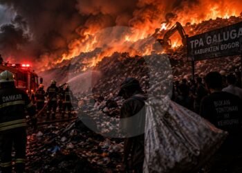 TPA Galuga Dilalap Api, Pemulung Diminta Tinggalkan Lokasi