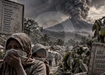 Ile Lewotolok Erupsi, Abu Hujani 11 Desa di Lembata