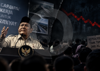 Prabowo Klaim Banyak Capaian, Survei Publik Justru Menunjukkan Tren Menurun