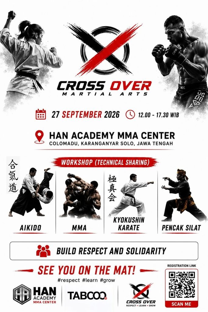 Cross Over Martial Arts 2026: Empat Aliran Bela Diri Bertemu di Colomadu